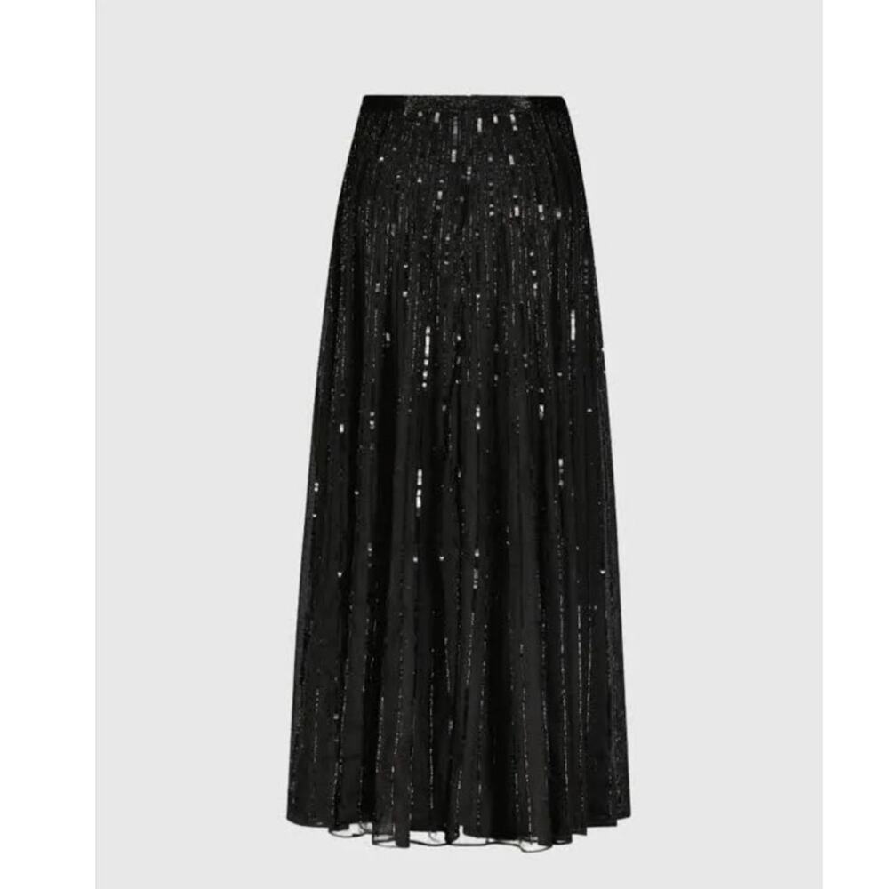 NWT New Mac Duggal Sequin Embellished Chiffon Evening Skirt Women's Size S - Picture 2 of 7